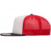 Кепка FlexFit 6005FW NO FOAM Trucker Black/White/Red
